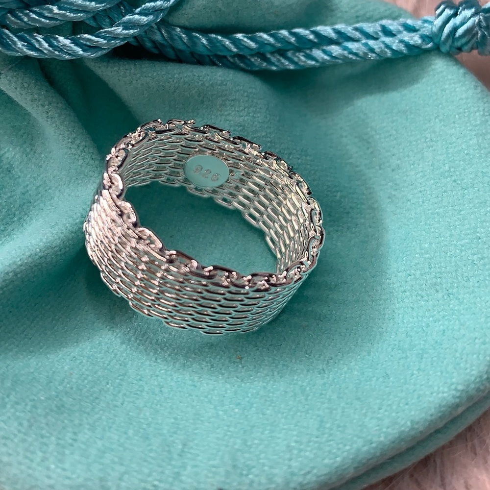 Sterling Silver Mesh Ring silver mesh ring